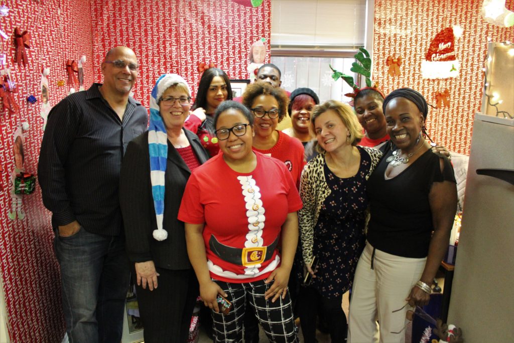 IMPACCT Brooklyn's Social Services team gets into the holiday spirit